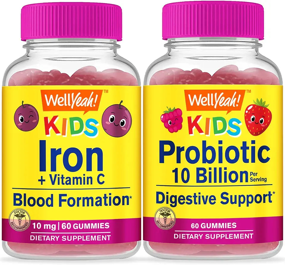 Kids Gummies Bundle Vitamin Supplement Gluten Free GMO Free Chewable Gummy M34173
