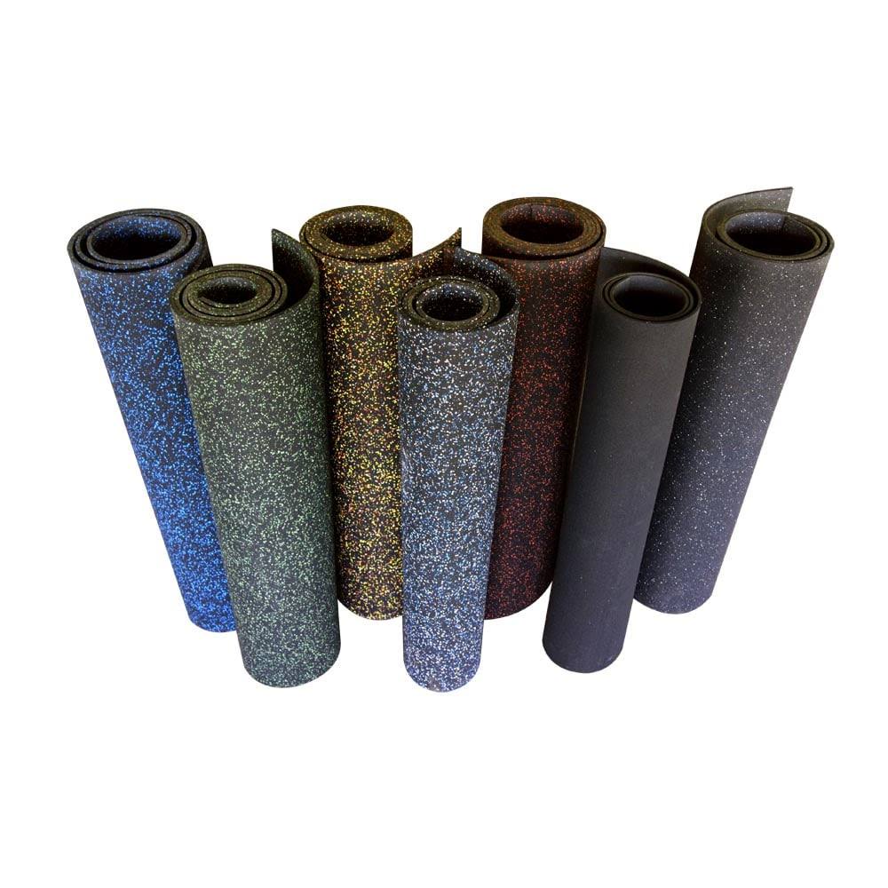 3/8 in. x 4 ft. x 5 ft. Blue Dot Rubber Flooring W83367