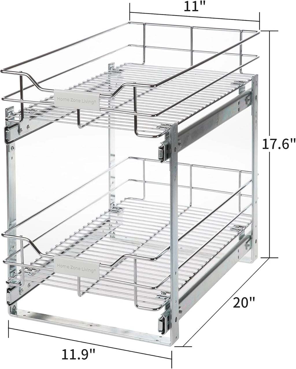 Pull Out Drawer Cabinet Organizer with Slide Out Shelves E701451