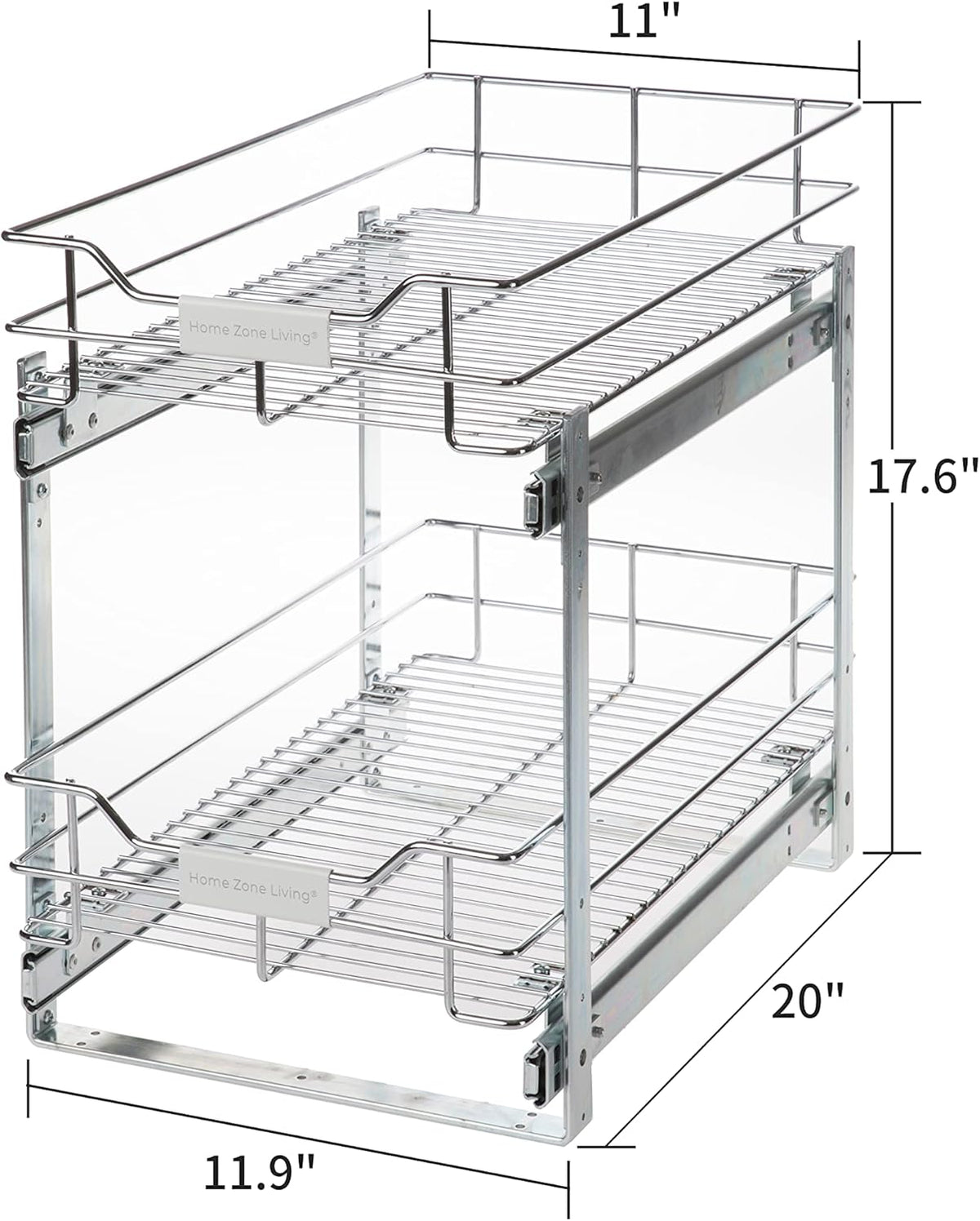 Pull Out Drawer Cabinet Organizer with Slide Out Shelves E701451
