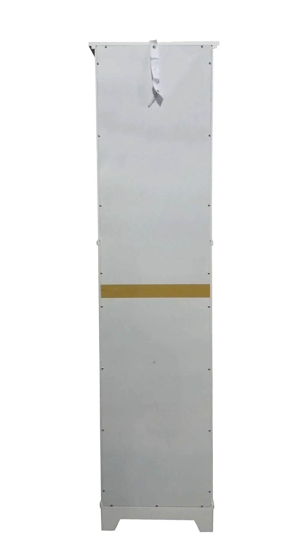 White Tall Wood Bathroom Storage Cabinet Linen Tower F9427