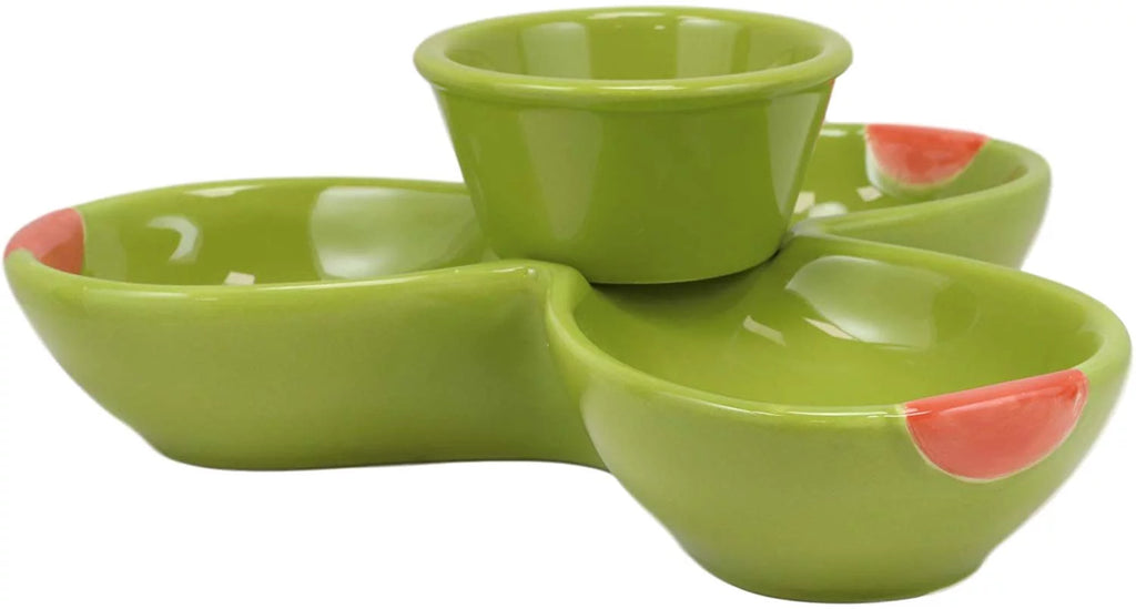 Ceramic Olive Halves Shaped Serving Bowl Plate Dish Platter J850