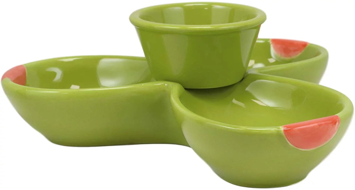 Ceramic Olive Halves Shaped Serving Bowl Plate Dish Platter J850