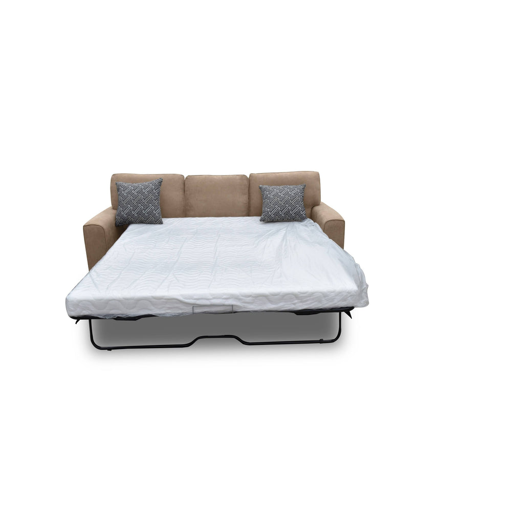 Khaki Fabric Loveseat with Sleeper G325391