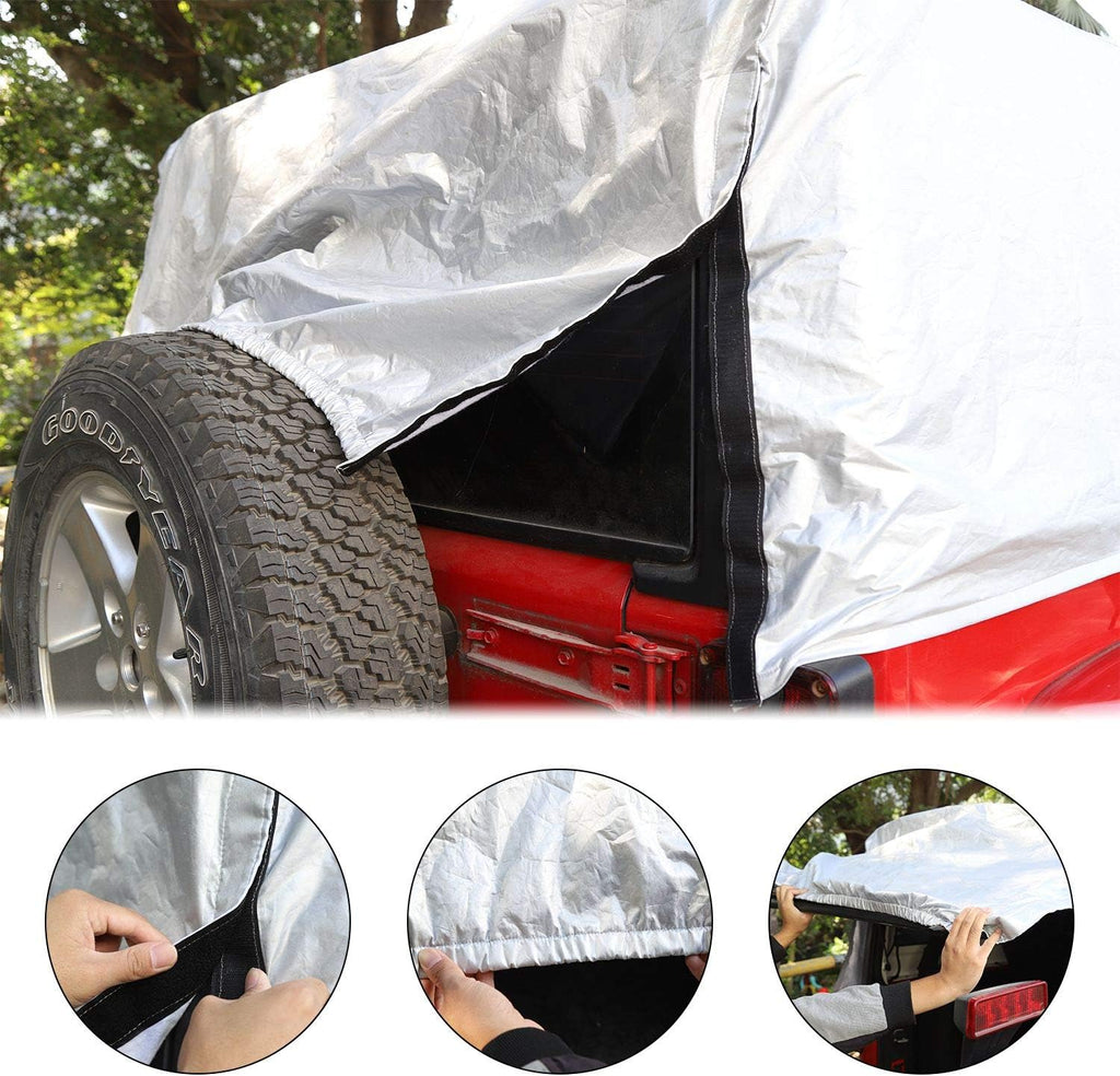 Weatherproof Car Cover for Jeep Wrangler 4 Doors V808764