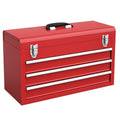 Portable 3 Drawers Red Tool Chest K64463