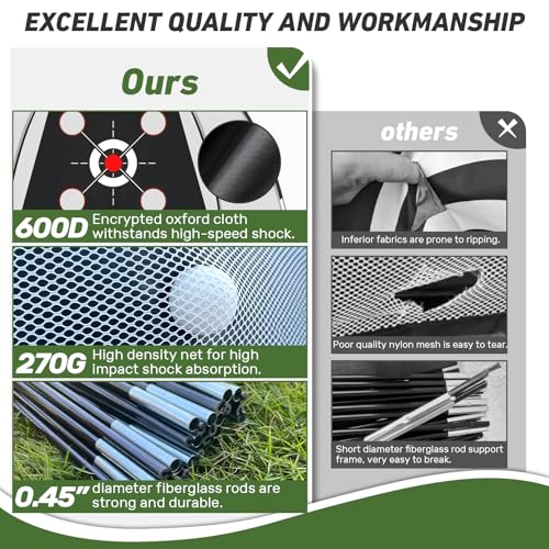 Golf Net with Practice Mat 10x7FT R406690