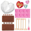 2.5 Inch Silicone Hot Chocolate Bomb Mold 3 Pack with Brush and Spatula F25646