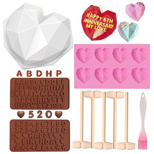 2.5 Inch Silicone Hot Chocolate Bomb Mold 3 Pack with Brush and Spatula F25646